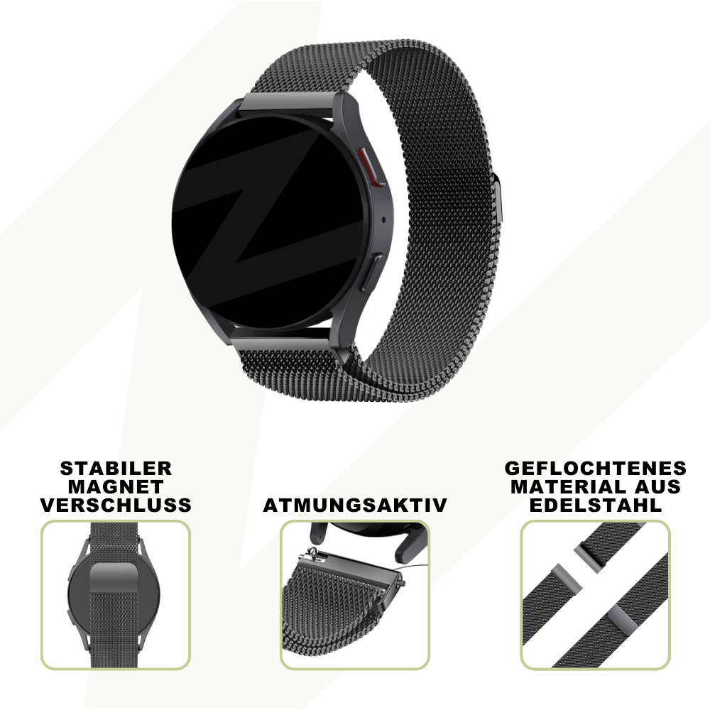 Bandz Correa milanesa Loop Suunto Vertical (negro)
