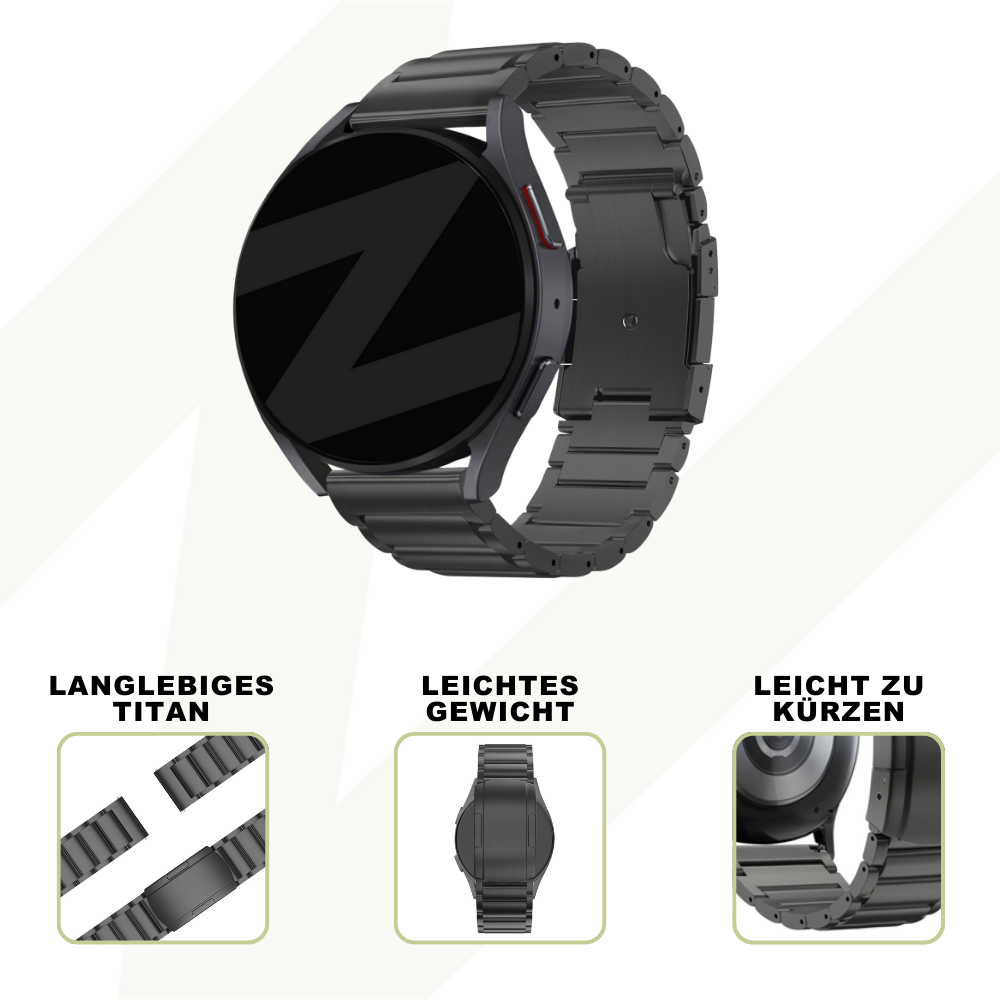 Bandz Suunto Vertical Titanium Link Strap (Black)