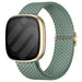 Fitbit Versa 4 verstelbaar geweven bandje (groen)