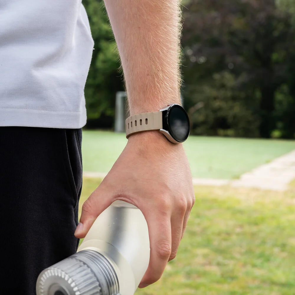 Correa silicona 'Outdoor' Amazfit Bip 3 (Pro) (beige marrón)