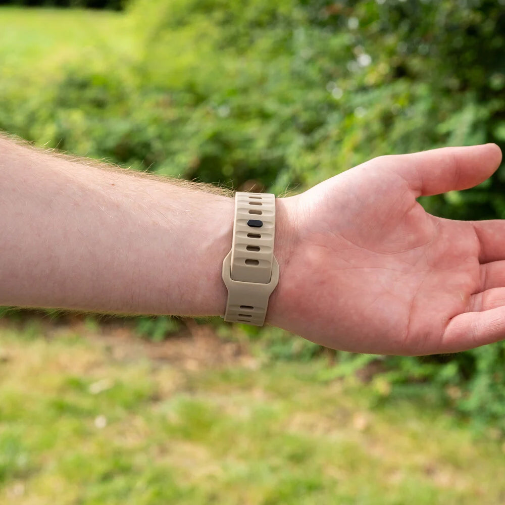 Correa silicona 'Outdoor' Amazfit Bip 3 (Pro) (beige marrón)