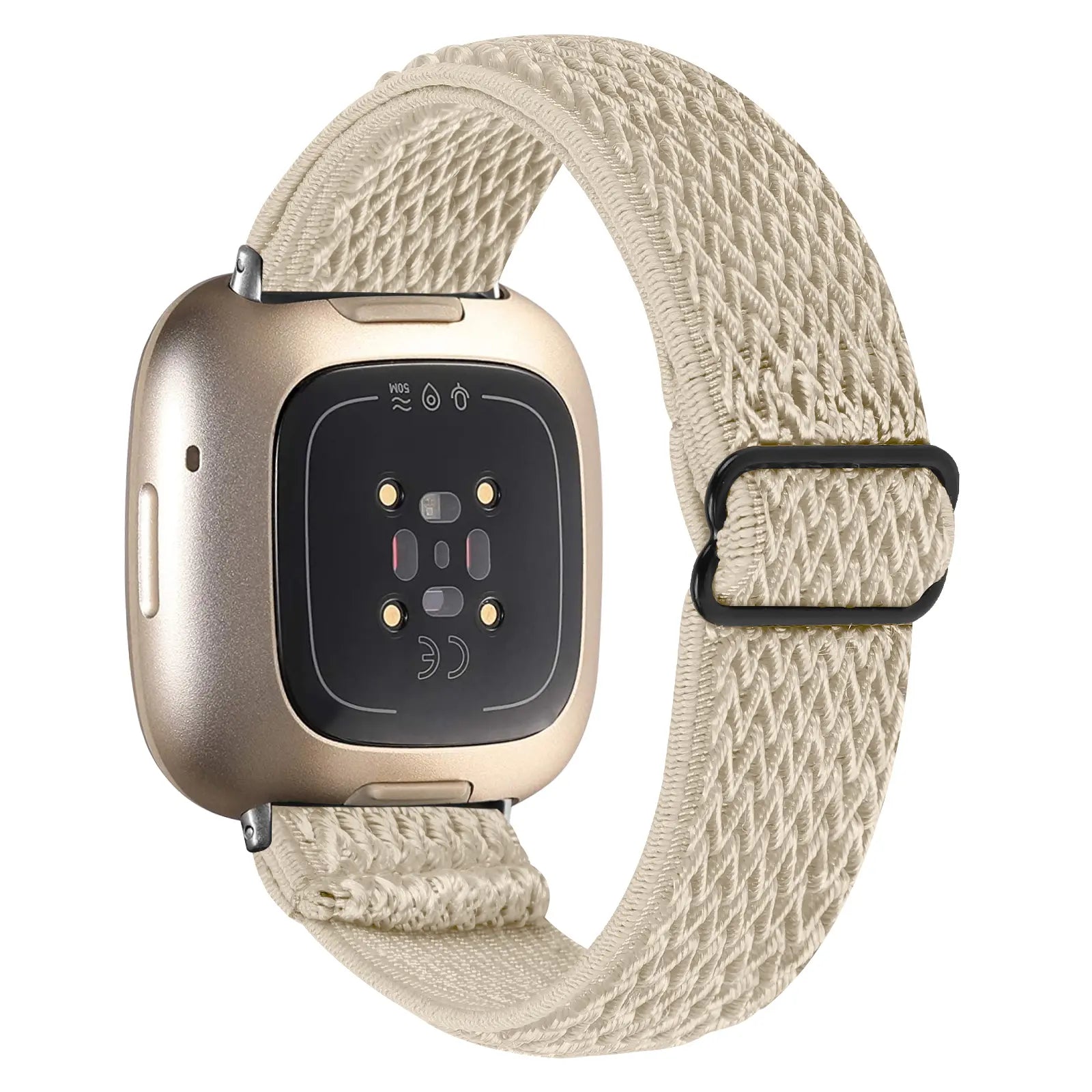 Fitbit Sense Elastisches Armband (Beige)