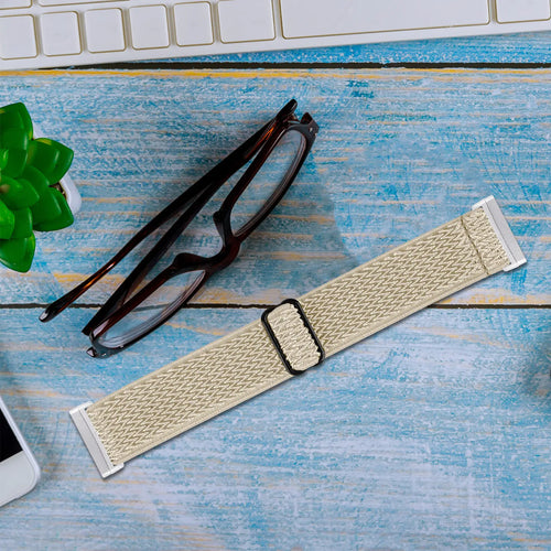 Fitbit Versa 4 elastisch bandje (beige)