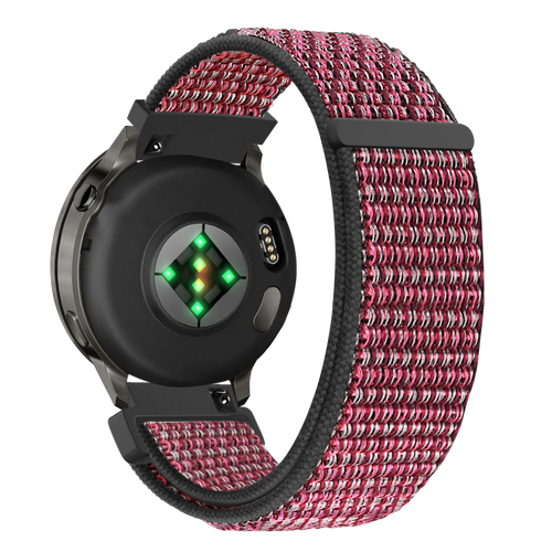 Bandz Garmin Vivomove Luxe Nylon Loop Armband (True Berry)