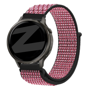 Bandz Garmin Forerunner 265s Nylon Loop Strap (Crimson Berry)