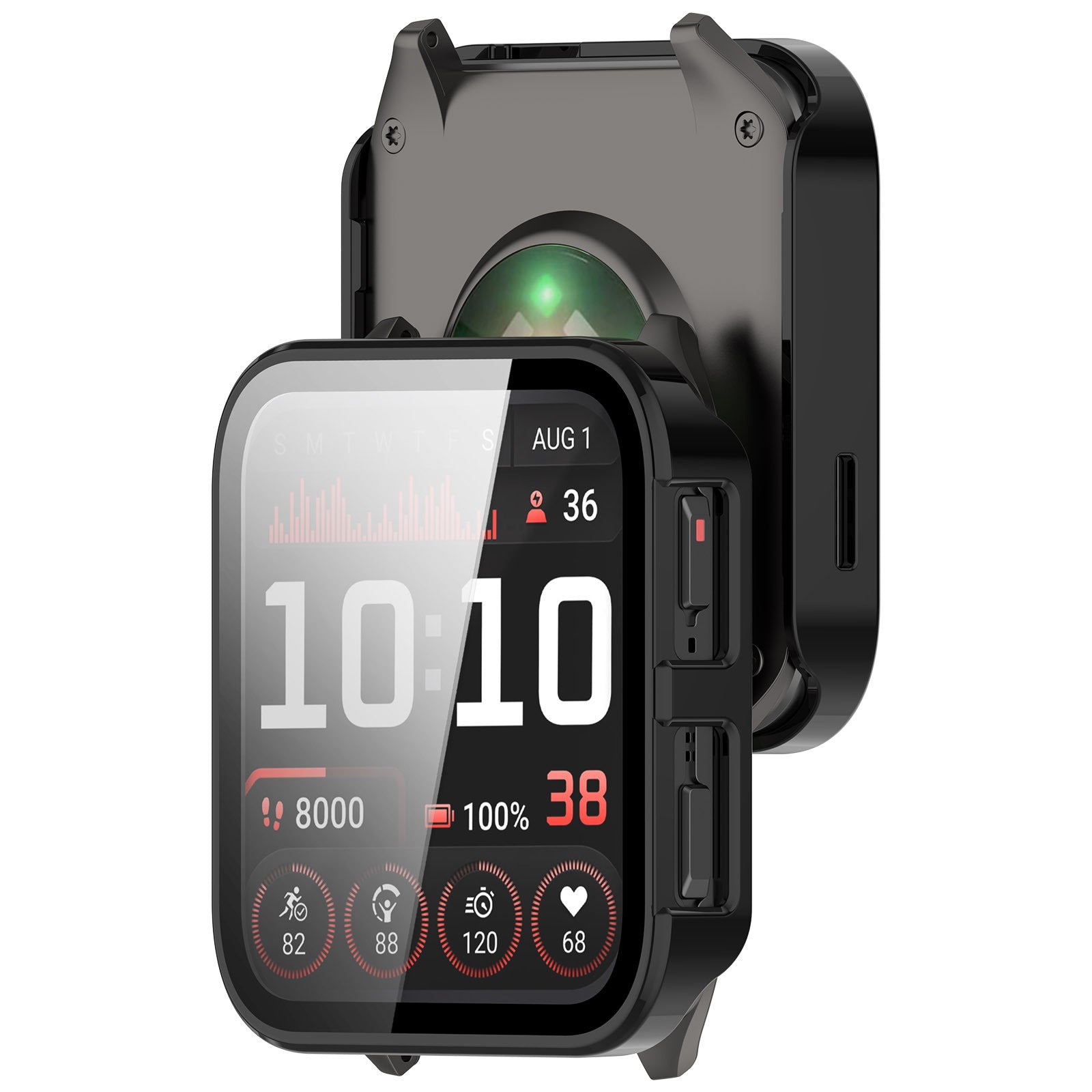 Funda con vidrio duro Garmin Venu X1 (negro)