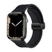 Apple Watch D-Buckle Leather Strap (Black)
