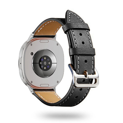 Bracelet cuir classique Samsung Galaxy Watch 8 - 40mm (noir)