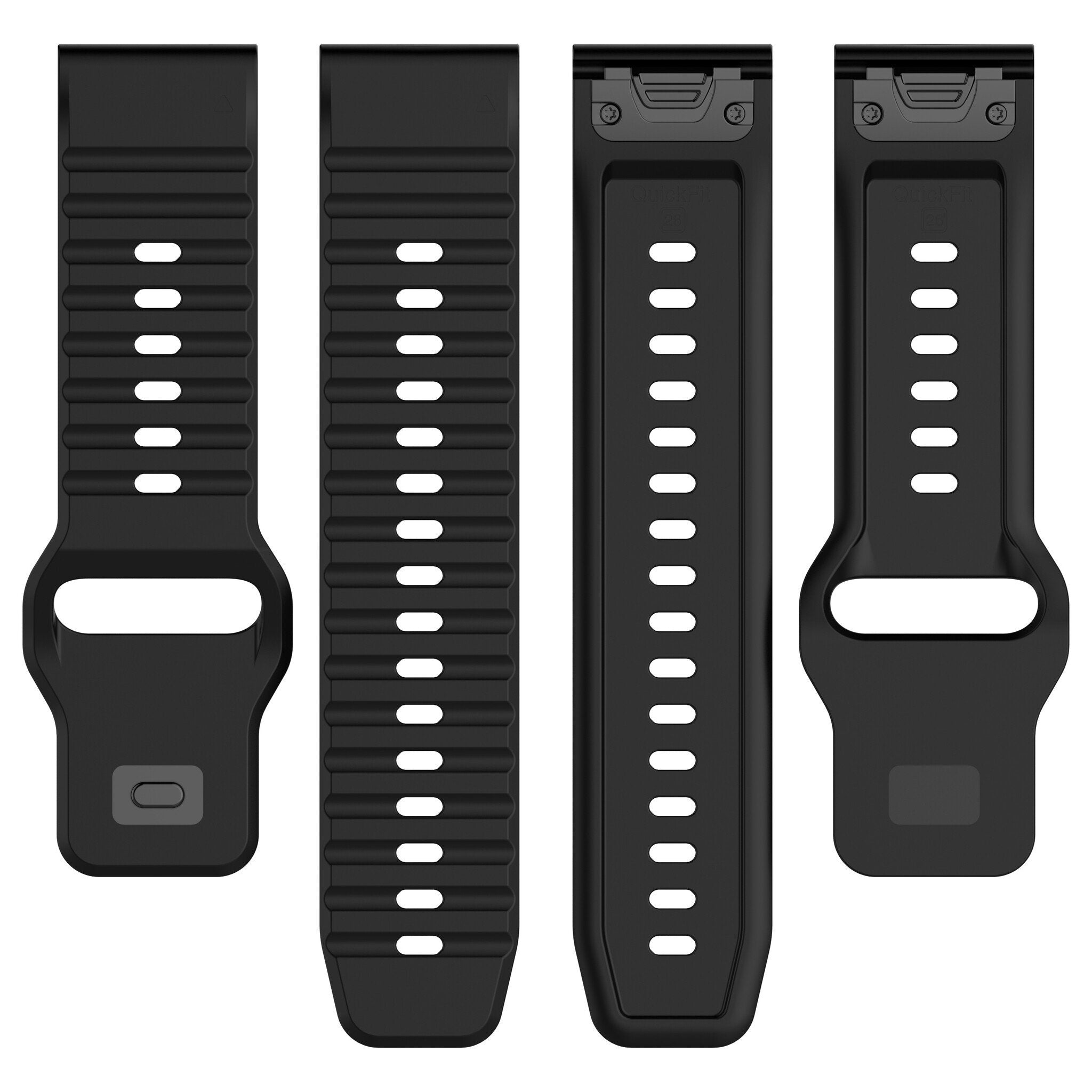 Garmin Fenix 8 Pro - 51mm Outdoor Silikonarmband (Schwarz)