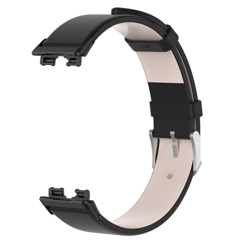 Correa cuero Huawei Band 10 (negra)