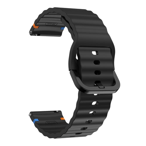 Huawei Watch GT 3 46mm Wave Silicone Bracelet (Black)