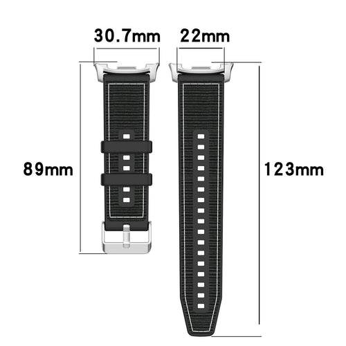 Correa nylon híbrida Samsung Galaxy Watch 8 - 40mm (negro)