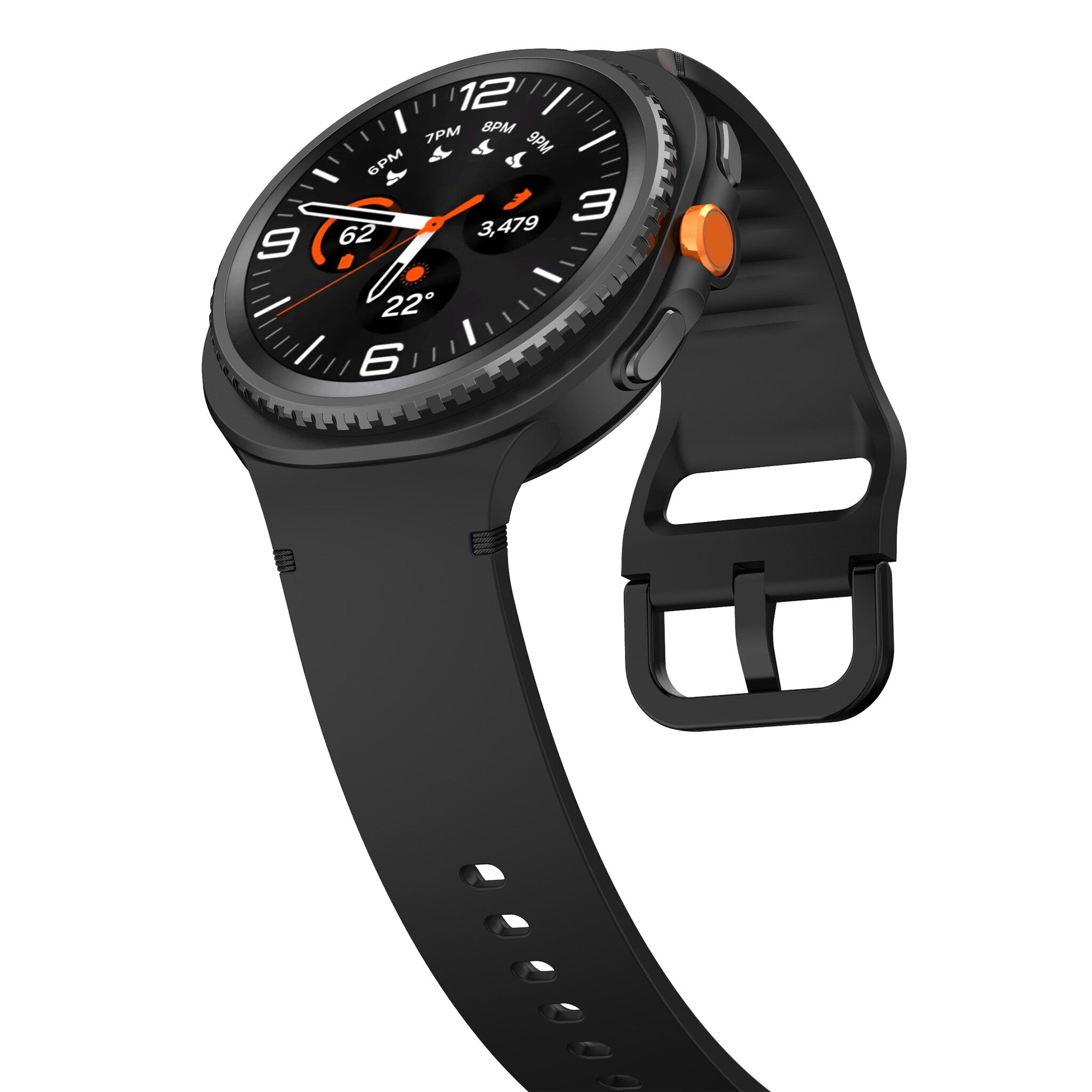 Samsung Galaxy Watch 8 - 40mm Silicone Strap (Black)