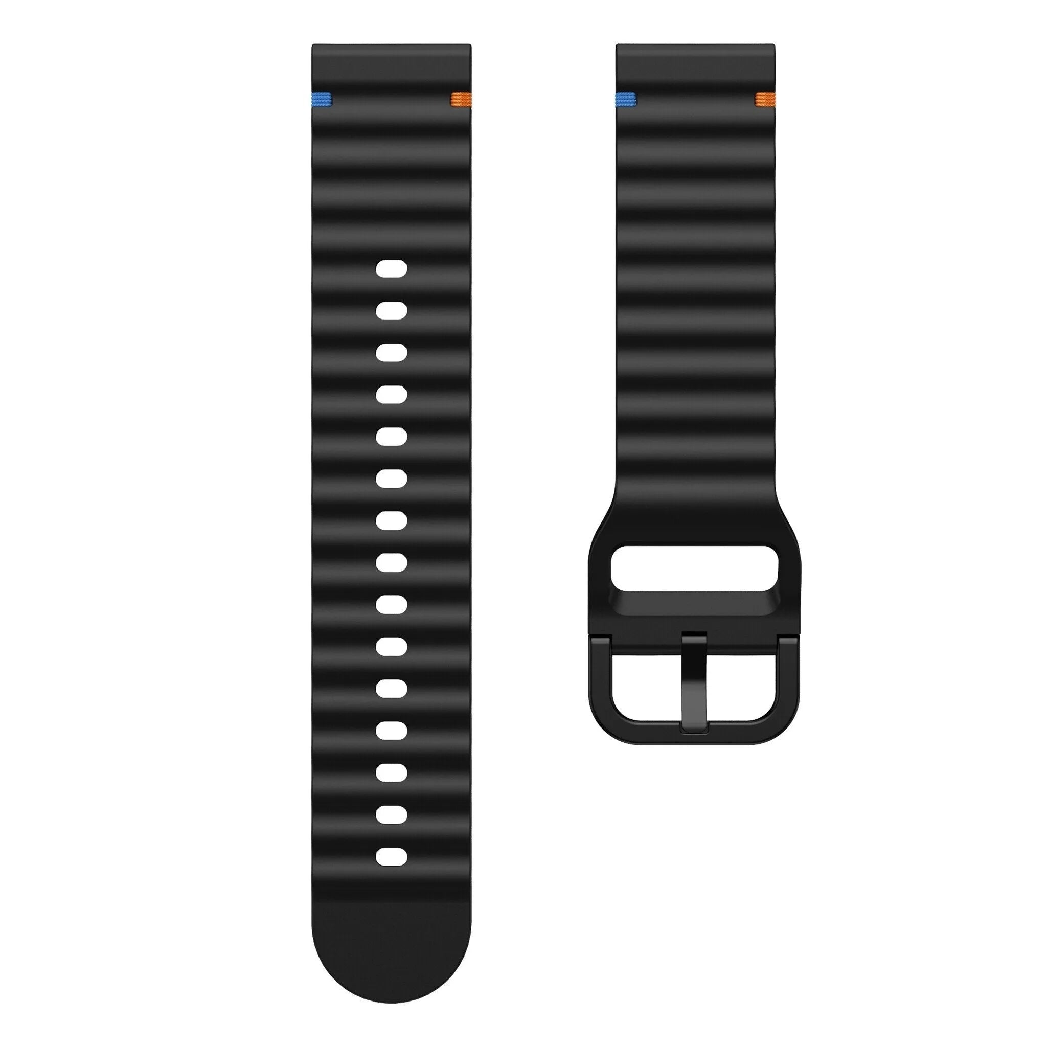 Coros Pace 2 Wave Silicone Strap (Black)