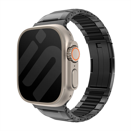 Bracelet acier hybride Apple Watch (noir)