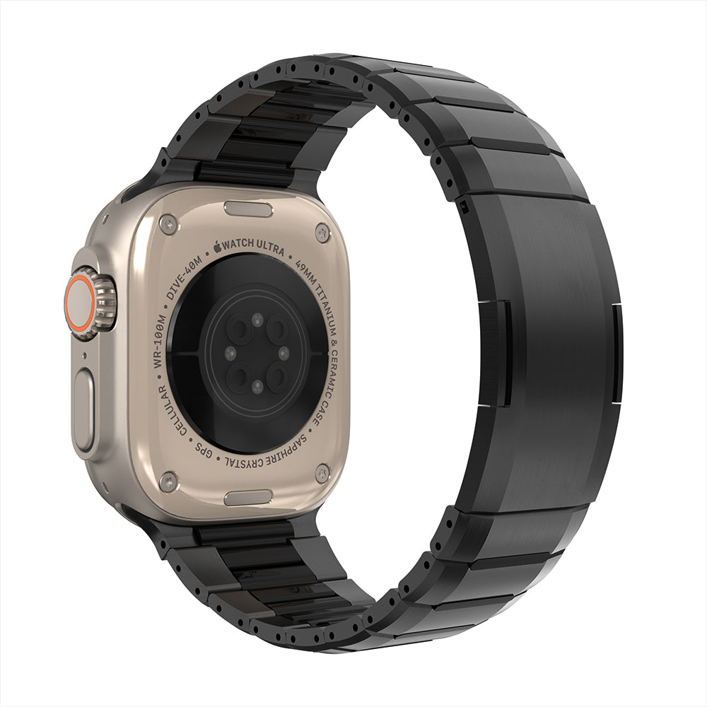 Bracelet acier hybride Apple Watch (noir)