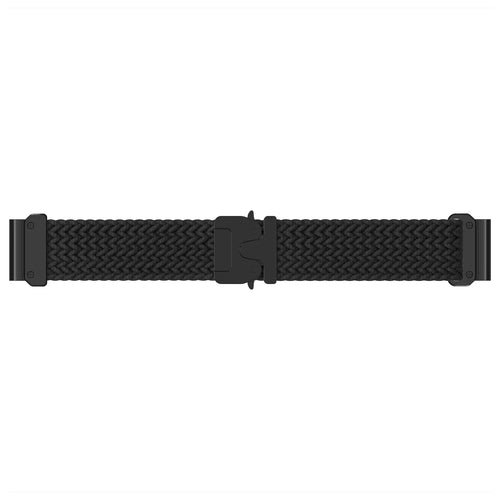 Garmin Quatix 7 gevlochten band met P-buckle (zwart met zwart)