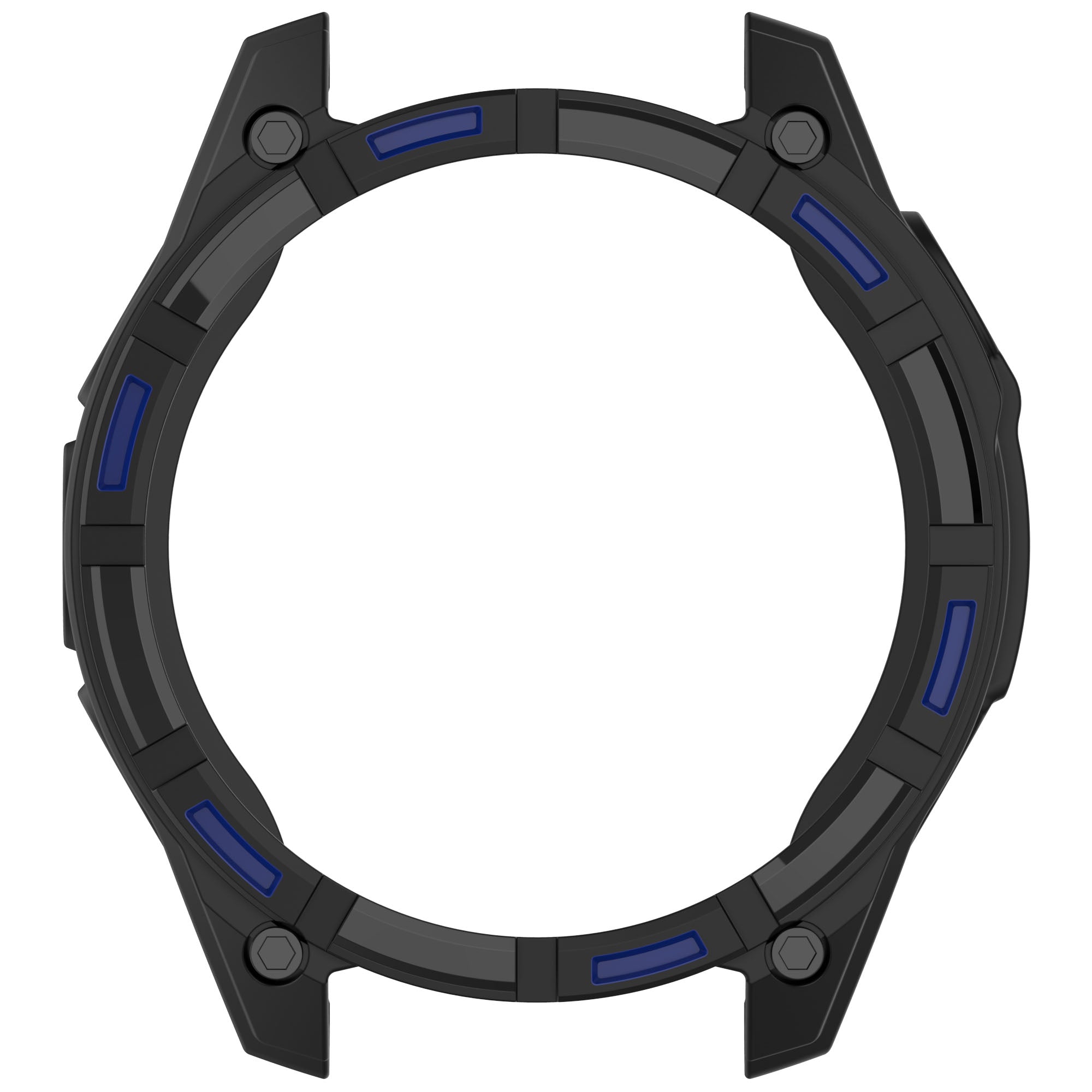 Garmin Quatix 8 - 47mm Robuste TPU-Hülle (Schwarz/Blau)