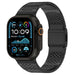 Apple Watch Ultra Raffiniert Stahl-Hybridarmband (Schwarz/Karbon)