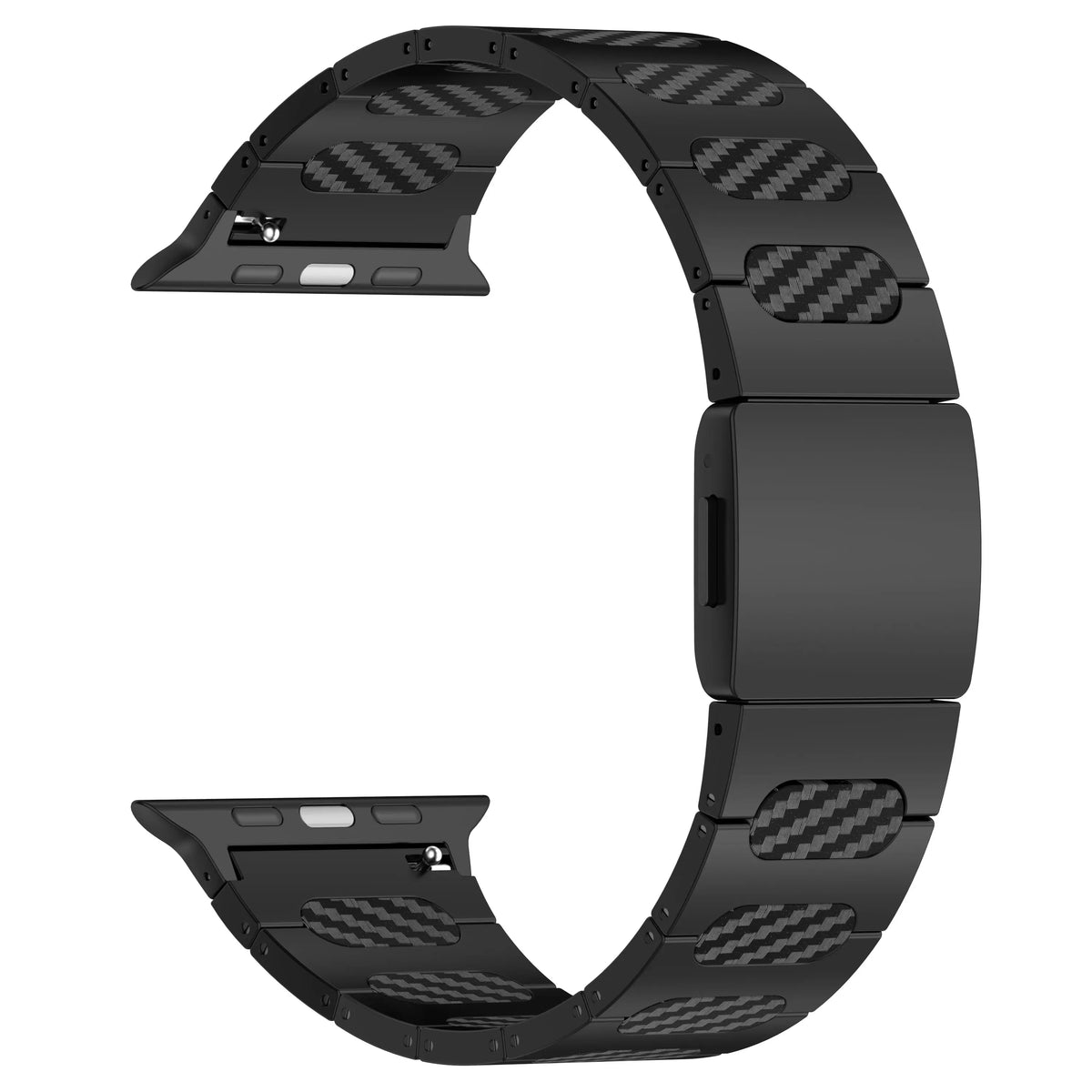 Apple Watch verfijnde stalen hybrid band (zwart/carbon)