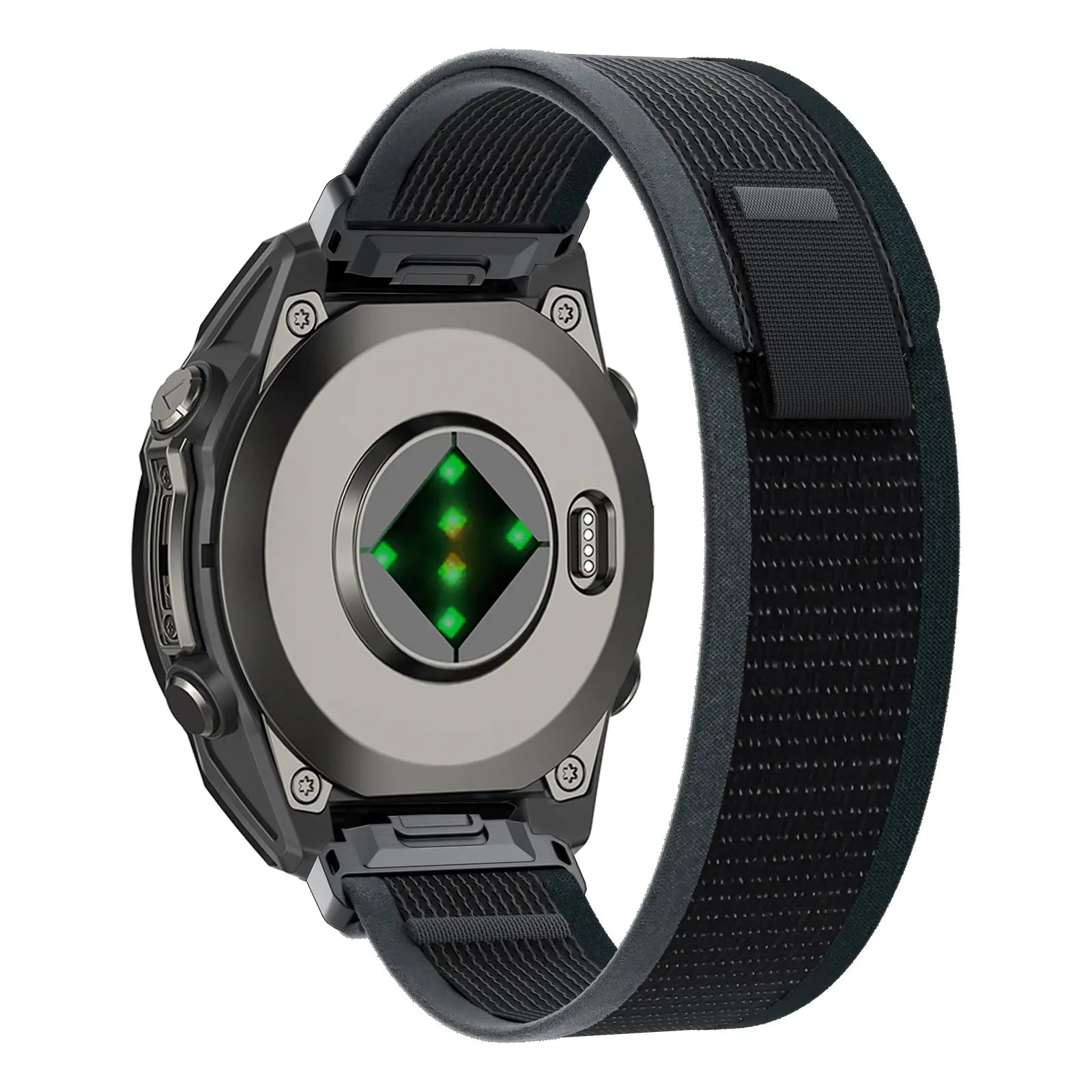 Garmin Fenix 7s Premium Trail Loop Armband (Schwarz/Grün)