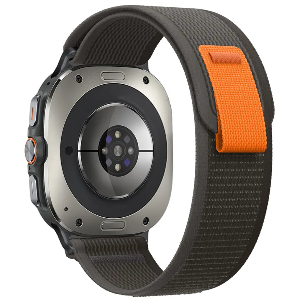 Samsung Galaxy Watch Ultra Trail Nylonarmband (Schwarz/Grau)