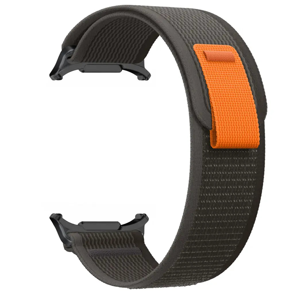 Samsung Galaxy Watch Ultra Trail Nylonarmband (Schwarz/Grau)