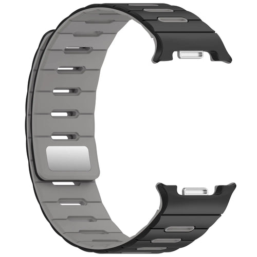 Bracelet silicone magnétique Samsung Galaxy Watch 9 - 40mm (noir/gris)