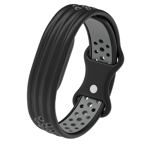 Silicone Sport Strap, black/grey