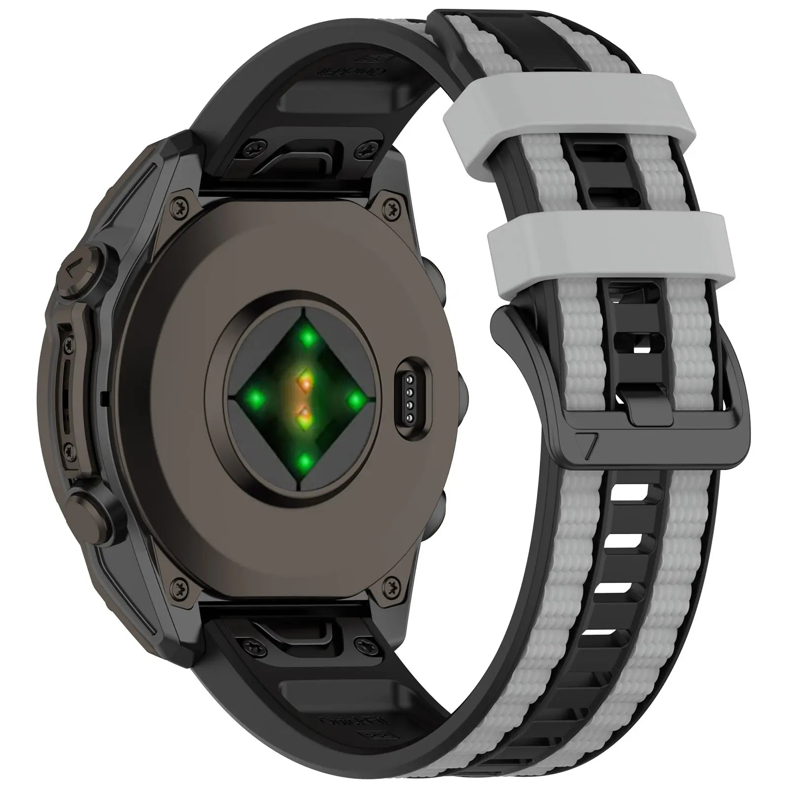 Garmin Quatix 3/6x/7x Sport Grain Strap (Black/Grey)