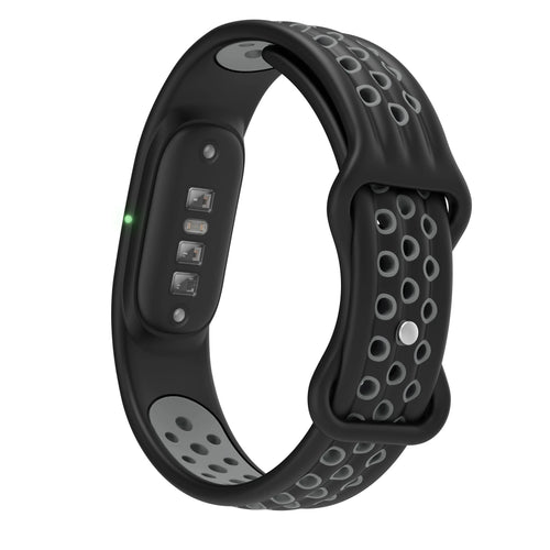 Silicone Sport Strap, black/grey