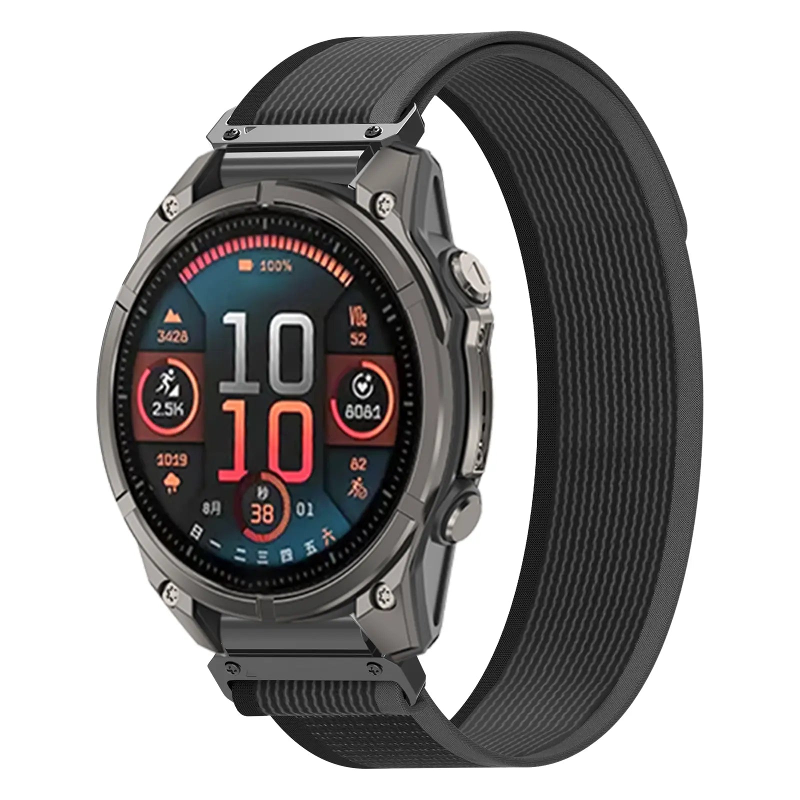 Correa trail loop premium Garmin Enduro 1/2/3 (negro/gris)