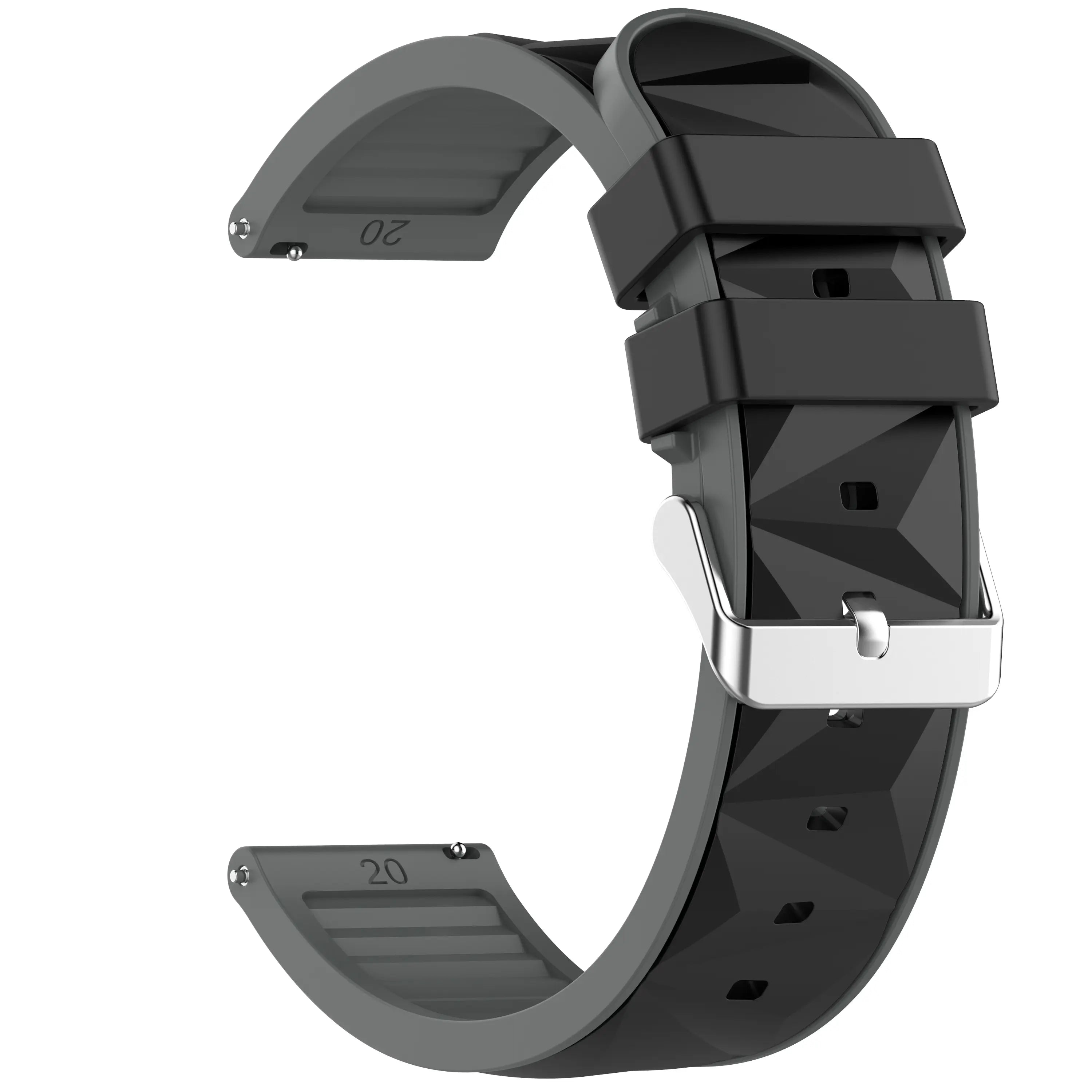 Withings ScanWatch Nova Diamond Sport Strap (Black/Grey)