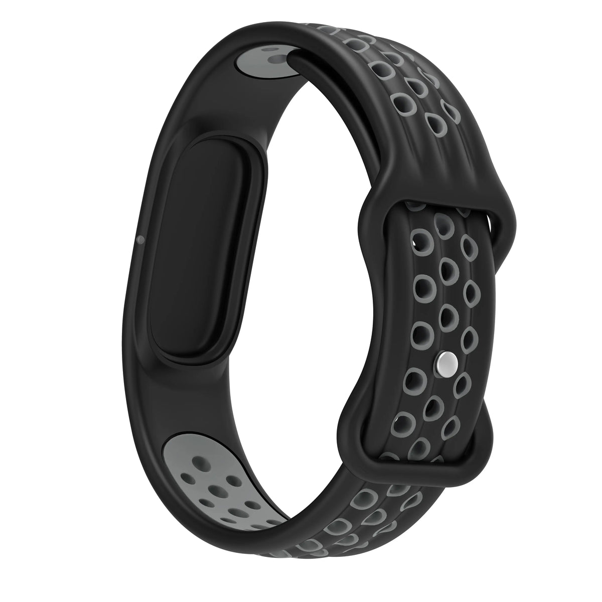 Silicone Sport Strap, black/grey