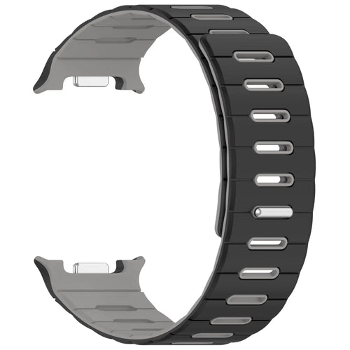 Samsung Galaxy Watch 8 Classic Magnetic Silicone Strap (Black/Grey)