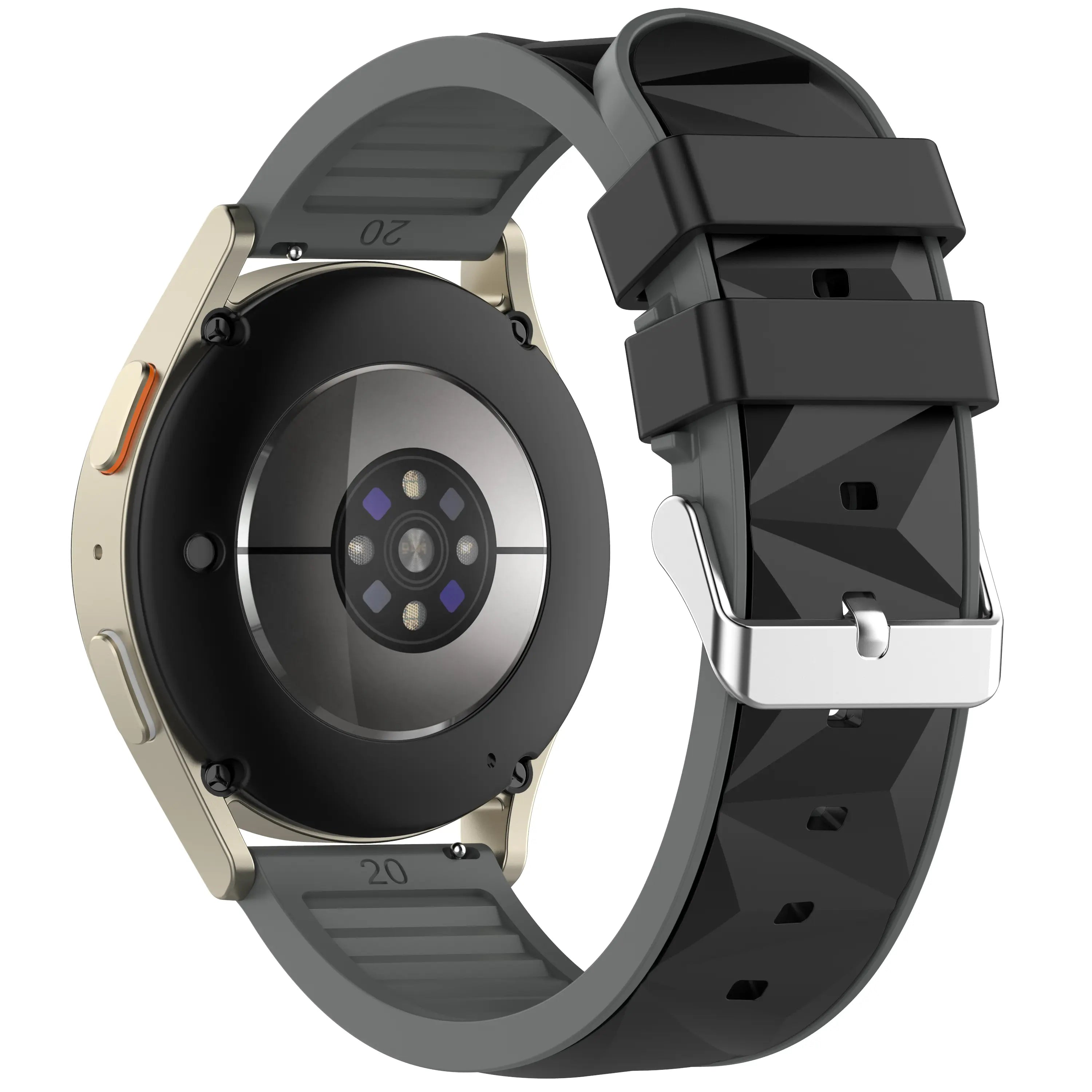 Withings ScanWatch Nova Diamond Sport Strap (Black/Grey)