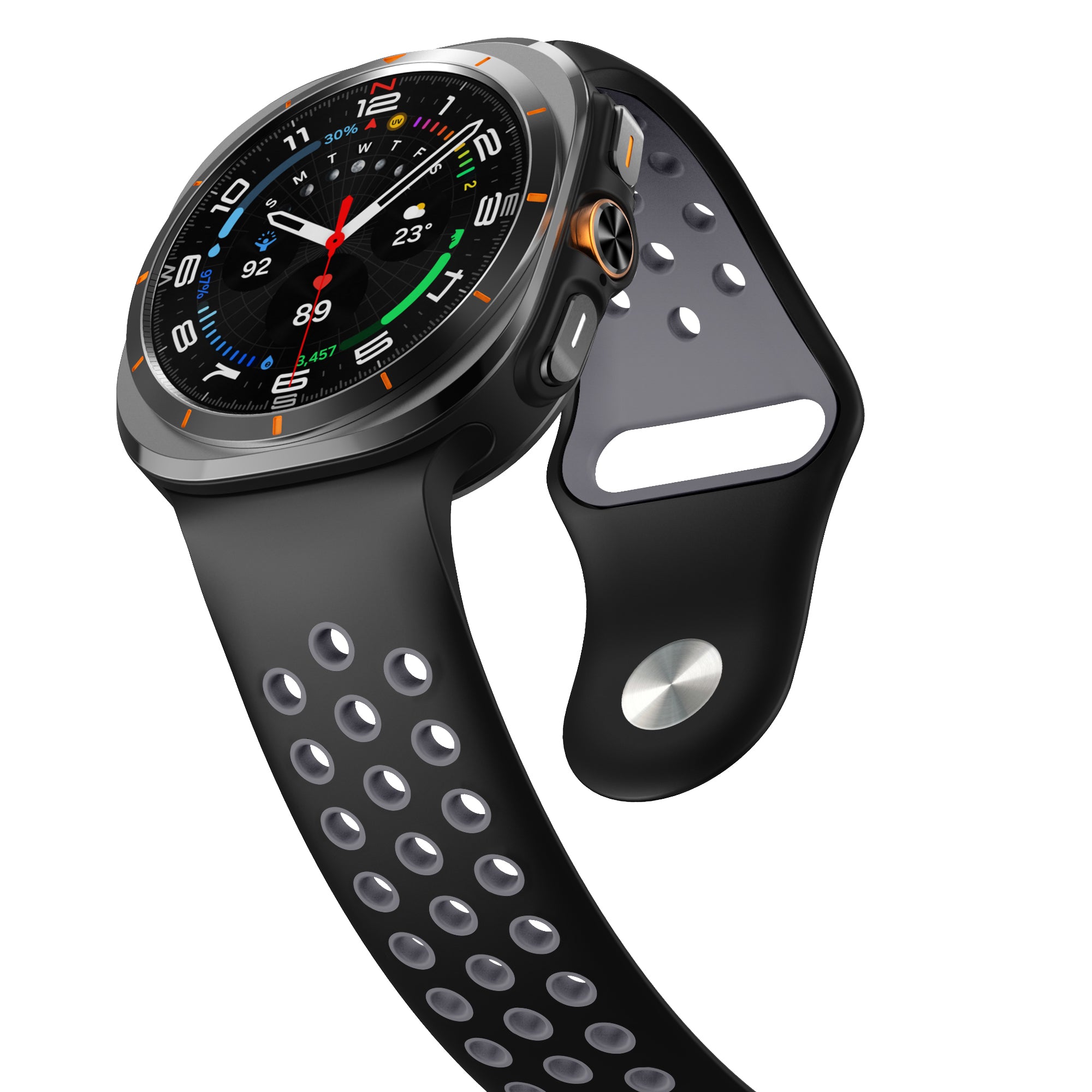 Samsung Galaxy Watch Ultra Sportarmband (Schwarz/Grau)