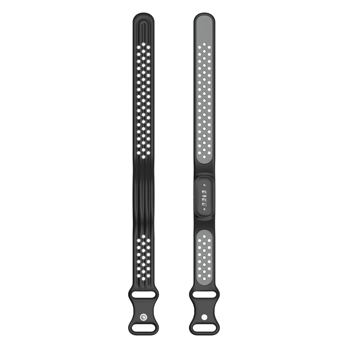 Silicone Sport Strap, black/grey