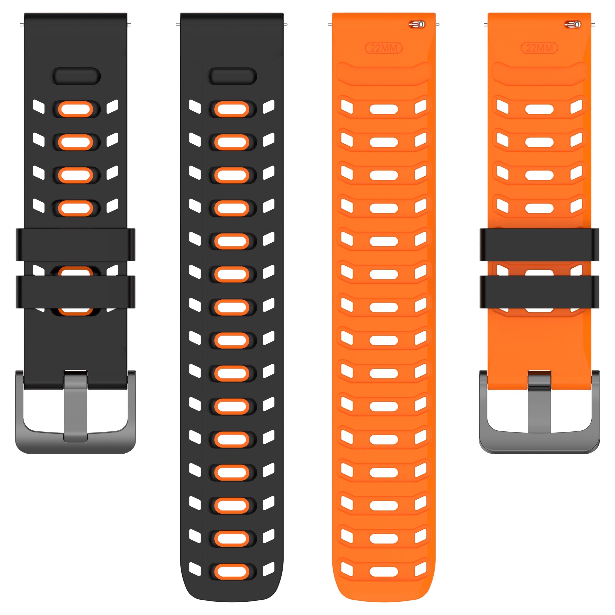 Amazfit Balance Mecha Sport Strap (Black/Orange)