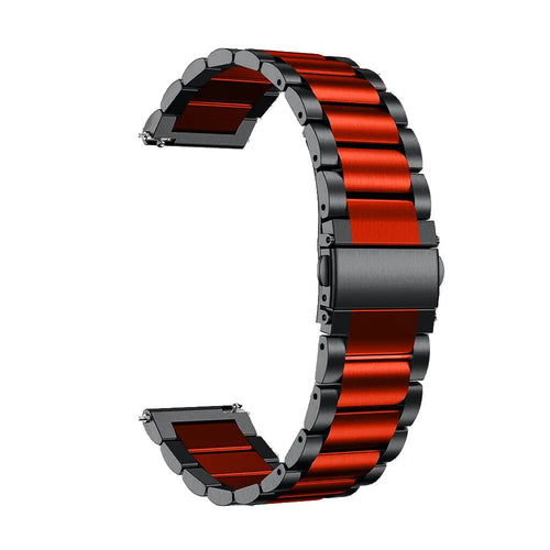 Garmin Forerunner 70 Stahlarmband (Schwarz/Rot)