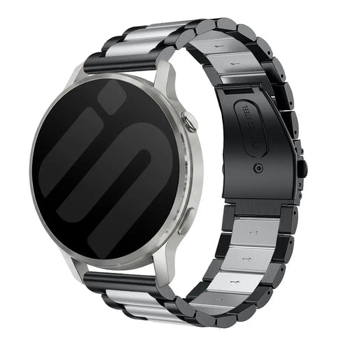 Garmin Forerunner 70 Stahlarmband (Schwarz/Silber)