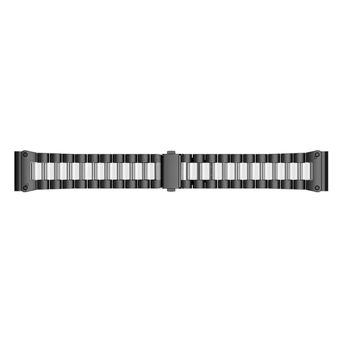 Bracelet acier premium Garmin Instinct 2 (noir/argent)
