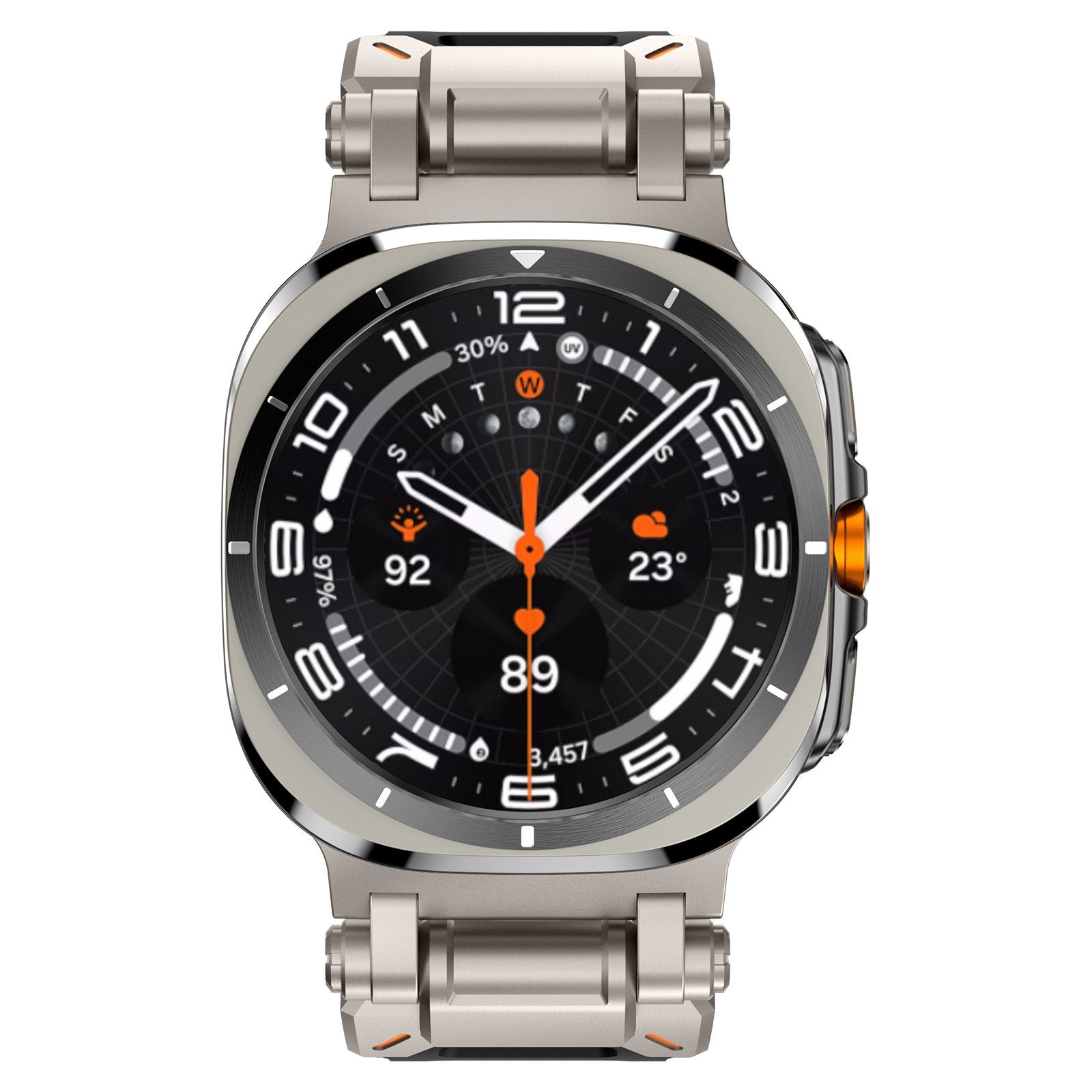 Galaxy Watch Ultra 'Explorer' TPU Strap (Black with Titanium)