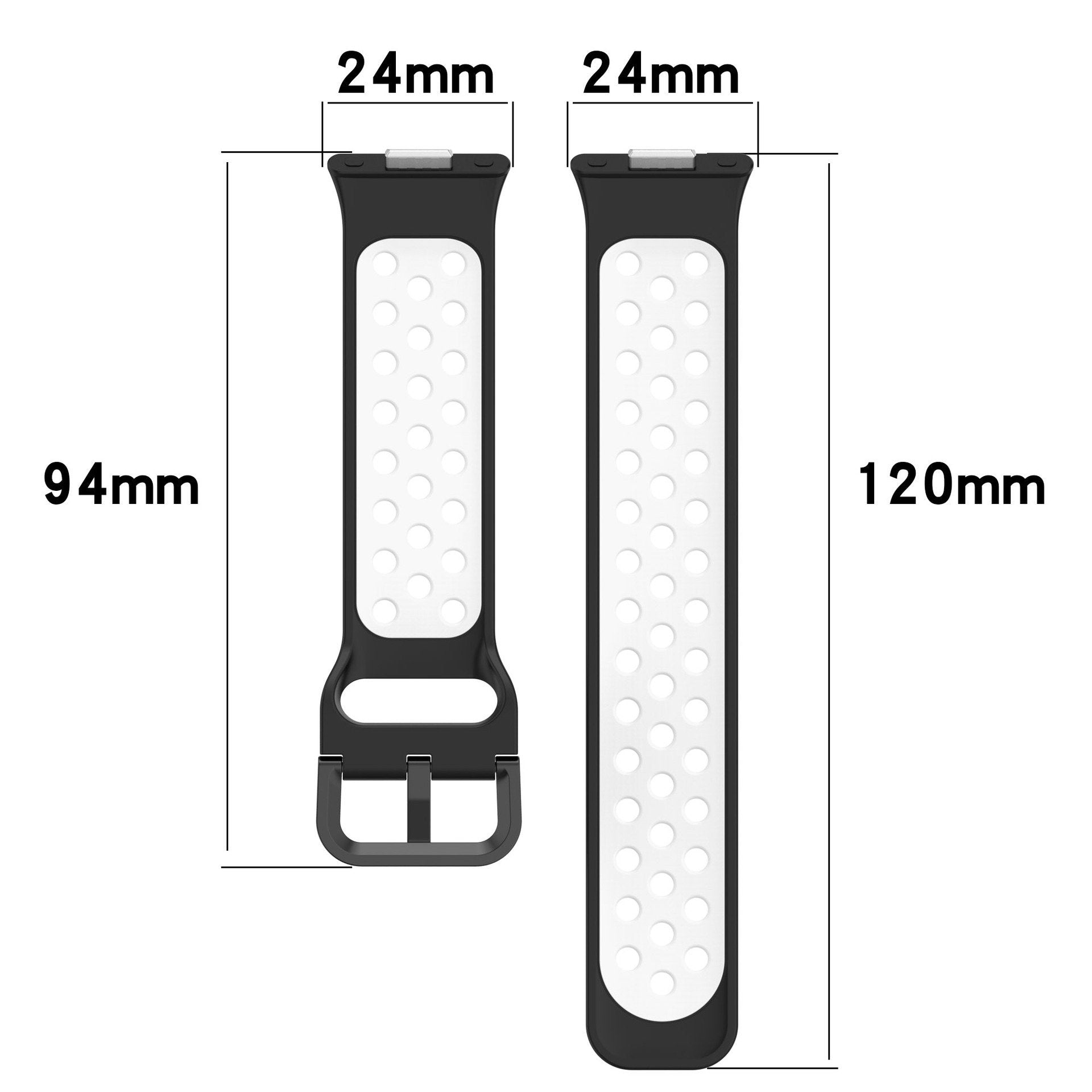 Huawei Watch Fit 4 Pro Sport Strap (Black/White)