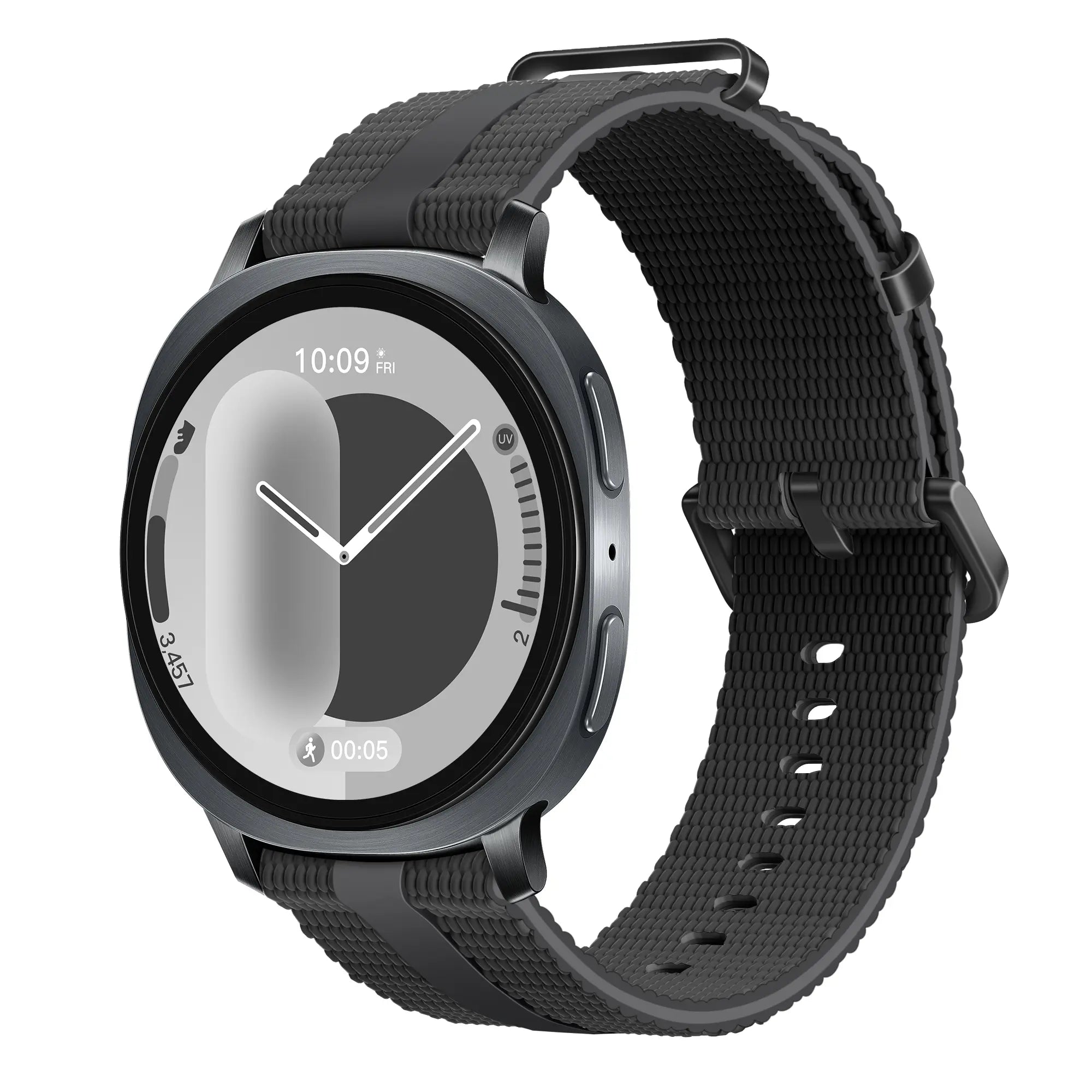 Samsung Galaxy Watch 9 - 40mm Silikon Active Armband (Schwarz)