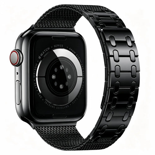Apple Watch Solides Milanese Armband (Schwarz)