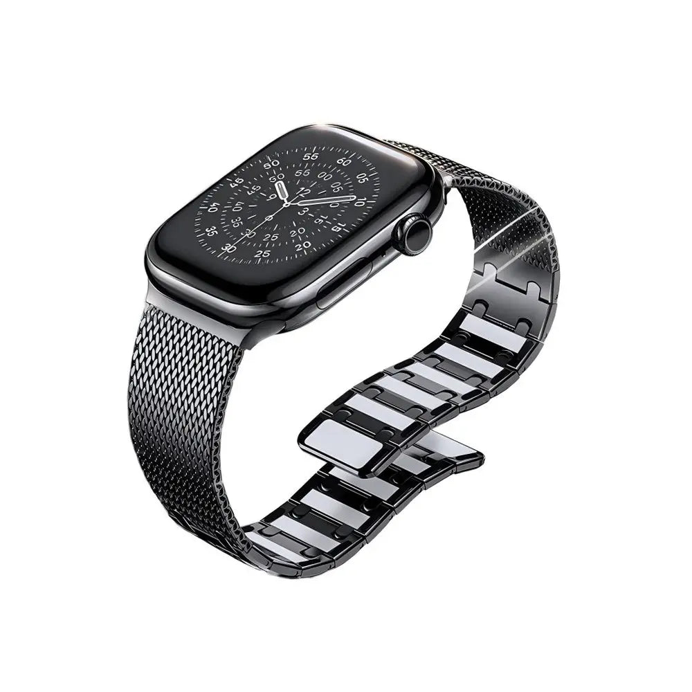 Apple Watch Solides Milanese Armband (Schwarz)