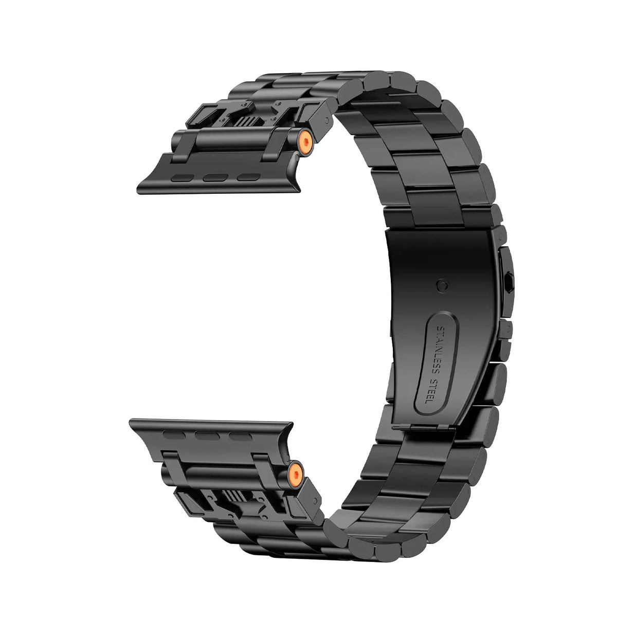 Apple Watch Mecha Stahlarmband (Schwarz)