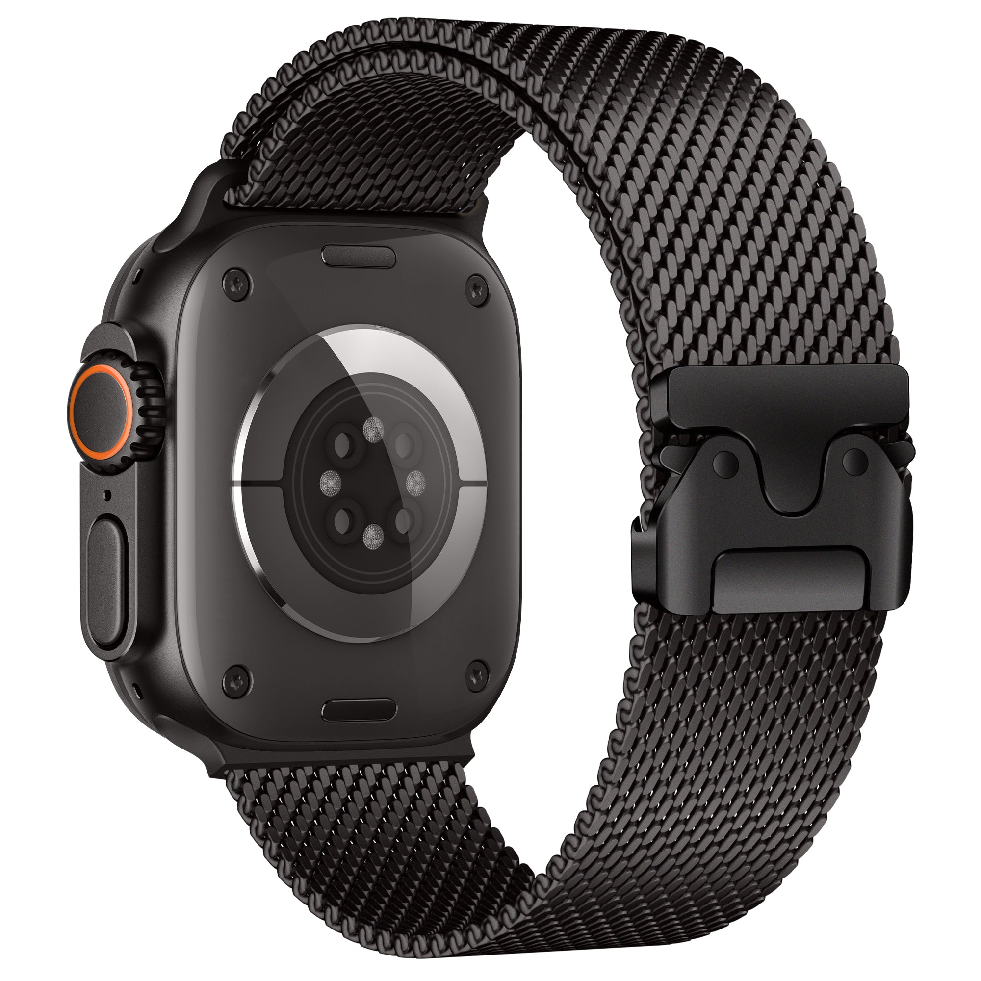 Correa Milanesa moderna Apple Watch (negro)