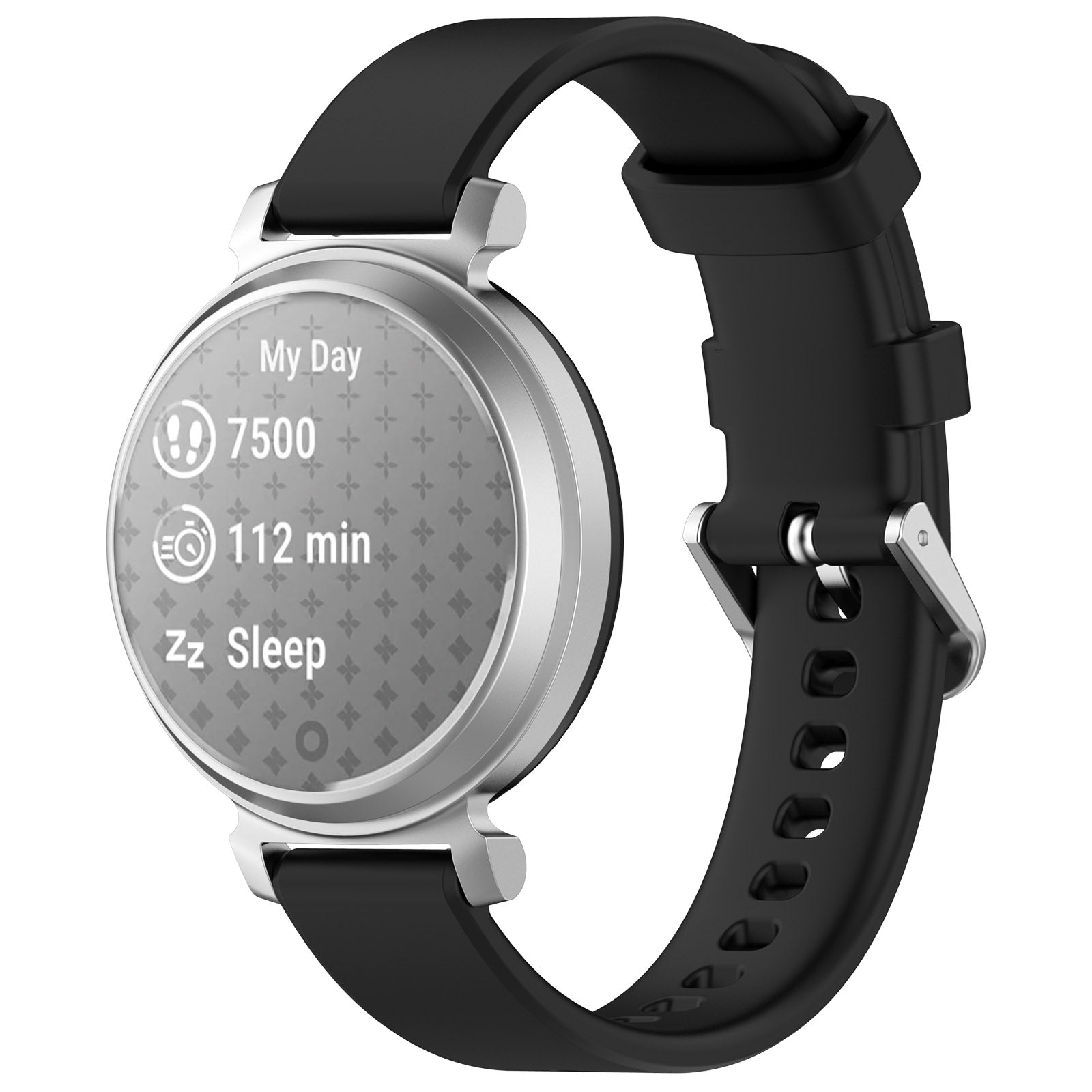 Garmin Lily 2 siliconen classic bandje (zwart)